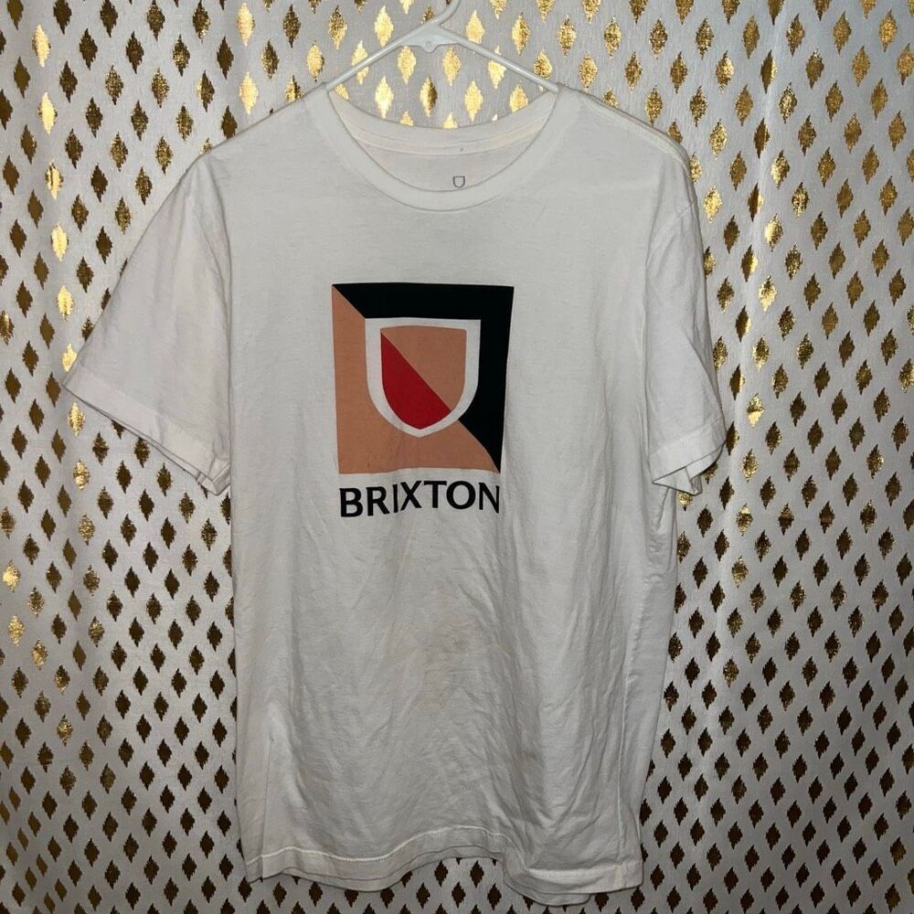 Brixton men’s white T-shirt tee size L